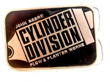 1984 Enameled John Deere Plow & Planter Works Belt Buckle