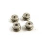 Deco Silvertone Mother of Pearl Snap Link Cufflinks By EVER SNAP 101314