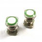 Deco Silvertone Mother Pearl Green Snap Link Cufflinks By Park Roger Jiffy