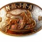 1968 NMJRA Sr. Breakaway Calf Roping Cowgirl Rodeo Belt Buckle