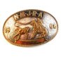 1968 NMJRA Sr. Breakaway Calf Roping Cowgirl Rodeo Belt Buckle