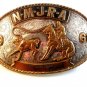 1968 NMJRA Sr. Breakaway Calf Roping Cowgirl Rodeo Belt Buckle