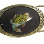 1981 Large Mouth Bass Fish Belt Buckle by Aminco 8614