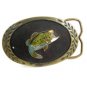 1981 Large Mouth Bass Fish Belt Buckle by Aminco 8614