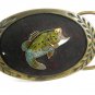 1981 Large Mouth Bass Fish Belt Buckle by Aminco 8614