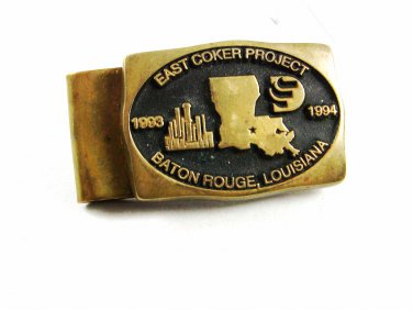 1993 - 1994 East Coker Project Baton Rouge LA Money Clip By Nacortes Brass Works