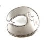 Handmade Cowboy Western Horse Shoe Initials / Letters BJH Belt Buckle