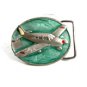 1984 Airplane Enameled Belt Buckle By Bergamont 62614