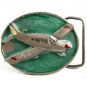 1984 Airplane Enameled Belt Buckle By Bergamont 62614