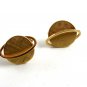 Swank Goldtone Ring Around Saturn Cufflinks 10222013
