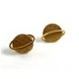 Swank Goldtone Ring Around Saturn Cufflinks 10222013
