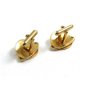 Swank Goldtone Ring Around Saturn Cufflinks 10222013