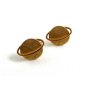 Swank Goldtone Ring Around Saturn Cufflinks 10222013