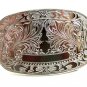 Western Silvertone Monogrammable Belt Buckle 10292013cf