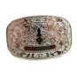 Western Silvertone Monogrammable Belt Buckle 10292013cf