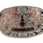 Western Silvertone Monogrammable Belt Buckle 10292013cf
