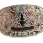 Western Silvertone Monogrammable Belt Buckle 10292013cf