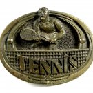 1983 Tennis Player Belt Buckle By Great American Buckle Co  Made In USA 111214