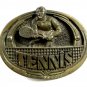 1983 Tennis Player Belt Buckle By Great American Buckle Co  Made In USA 111214