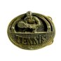 1983 Tennis Player Belt Buckle By Great American Buckle Co Made In USA 111214