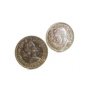 1941 George VI & 1955 Elizabeth II Half Penny Cufflinks