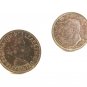 1941 George VI & 1955 Elizabeth II Half Penny Cufflinks