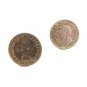 1941 George VI & 1955 Elizabeth II Half Penny Cufflinks