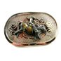 True Viintage Western Cowboy Breaking Bull Belt Buckle Unmarked 092914