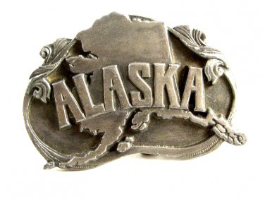 1984 Alaska The Great Land & Last Frontier Belt Buckle by Siskiyou 81914
