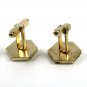 Goldtone Whirley Wig Style Cufflinks Unmarked 100714g