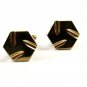 Goldtone Whirley Wig Style Cufflinks Unmarked 100714g