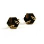 Goldtone Whirley Wig Style Cufflinks Unmarked 100714g