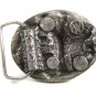 1984 Buck Deer Running In Woods Belt Buckle By Bergamont USA 121614
