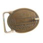 Inlaid Wood Small Plane Brass Belt Buckle 82114