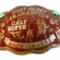 1984 Calf Roper West Coast Jr. Champion Belt Buckle Jace Abatti