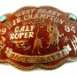 1984 Calf Roper West Coast Jr. Champion Belt Buckle Jace Abatti