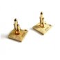 Swank Goldtone & Red Musical Note Cufflinks 11262013
