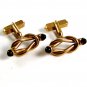 Goldtone & Red Entwined Cufflinks by Swank12162013