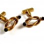Goldtone & Red Entwined Cufflinks by Swank12162013
