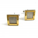 Silvertone & Goldtone Dressy Cufflinks Unmarked 102714