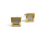 Silvertone & Goldtone Dressy Cufflinks Unmarked 102714