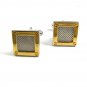 Silvertone & Goldtone Dressy Cufflinks Unmarked 102714