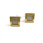 Silvertone & Goldtone Dressy Cufflinks Unmarked 102714