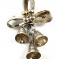 Mexican Taxco Sterling Christmas Wedding Bells & Holly Brooch Signed 81814