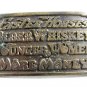 1977 Great American Buckle Faster Horses Older Whiskey Belt Buckle 10232013