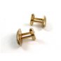 Silvertone & Goldtone Initial / Letter B Cufflinks 04212014 by Hickok USA