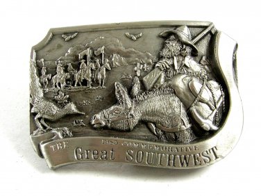 1985 Great Southwest Comemorative Belt Buckle by Arroyo Grande 102314
