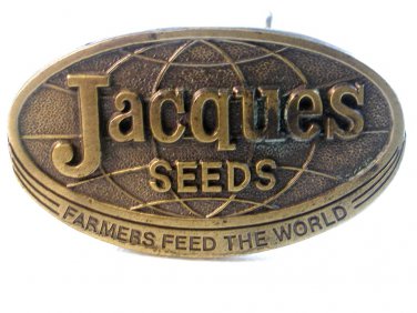 1977 Jacques Seeds Farmers Feed The World Belt Buckle Limited Edition