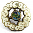 Starship Earth Enameled Belt Buckle by Ecology Designs Israel 093014