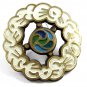 Starship Earth Enameled Belt Buckle by Ecology Designs Israel 093014